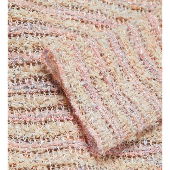 St John Long-sleeved Tweed Midi‎ Dress In Pink Size 8 $2157 - Picture 3 of 12